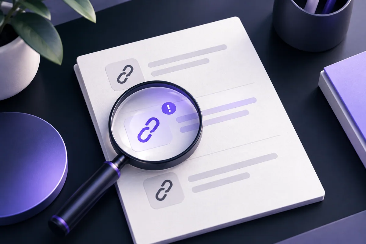 Illustration d’une fiche examinée à la loupe avant de signaler une activité inhabituelle.